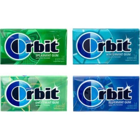 GREEN RABBIT HOLDINGS ORBIT Sugar-Free Gum Mint Variety Pack, 14-Pieces, 18 Pack 22000568